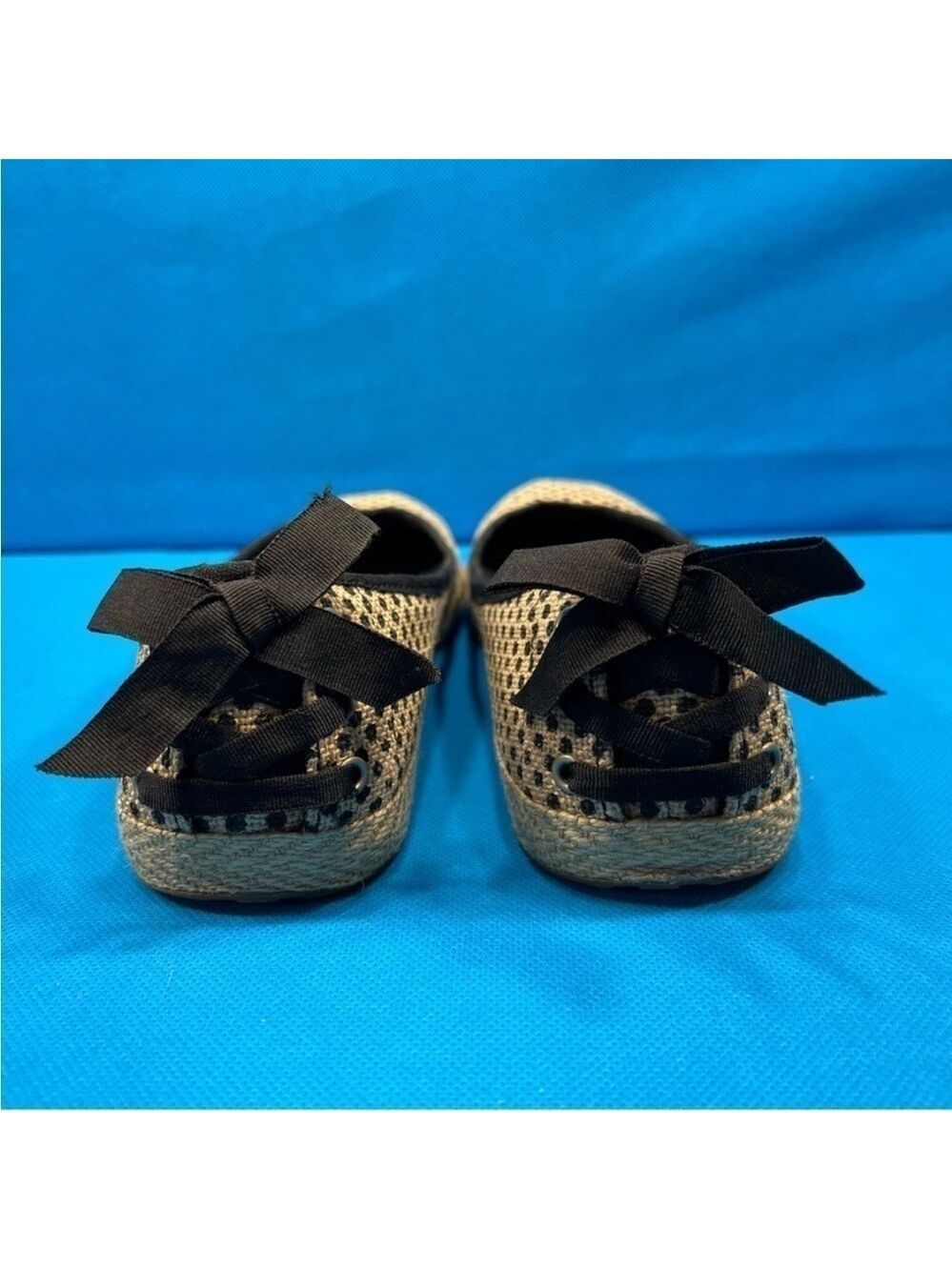 UGG Indah Burlap Slip-On Flat Shoes Size 6.5 - Picture 3 of 8